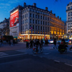 Affichage grand format Bellecour, campagne Trenitalia à Bellecour