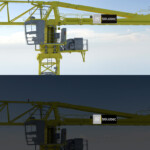 Vue d'ensemble 3D de LightBox Grue latérale en kit vue de nuit et de jour