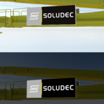 Vue en zoom 3D de LightBox Grue latérale en kit vue de nuit et de jour