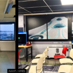 Fenêtre trompe‑l’œil: vue sur le vaisseau, décor spatial LightAir